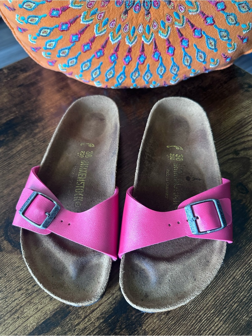 Birkenstock Pink Single Strap Sandals